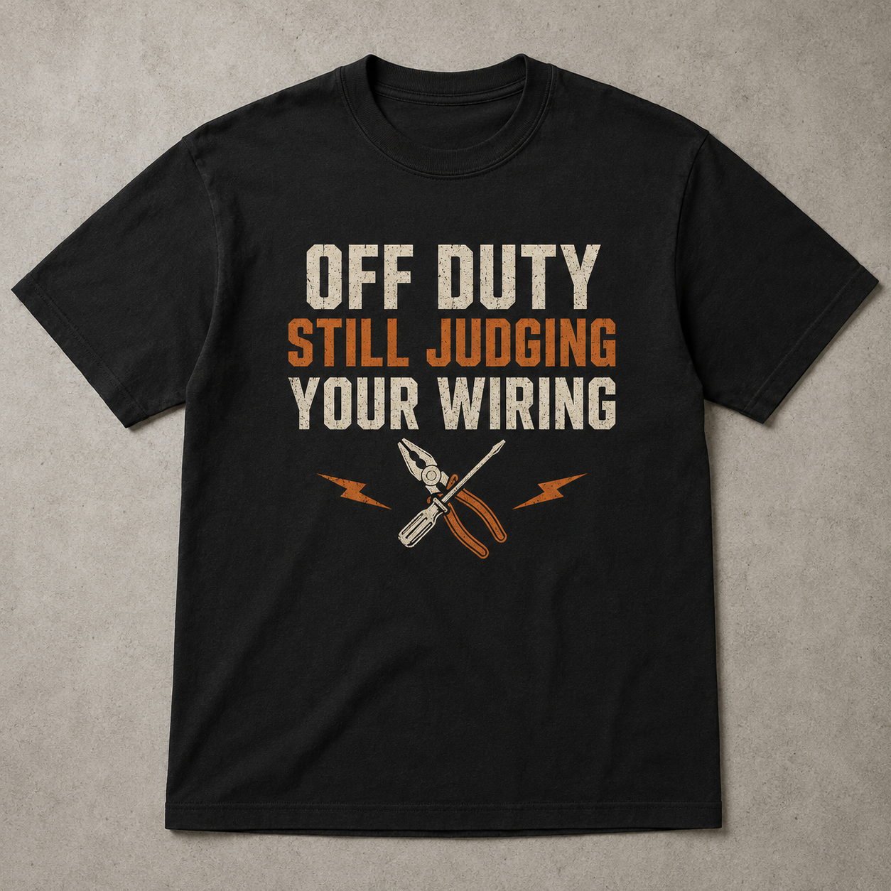 OFF DUTY. STILL JUDGING YOUR WIRING