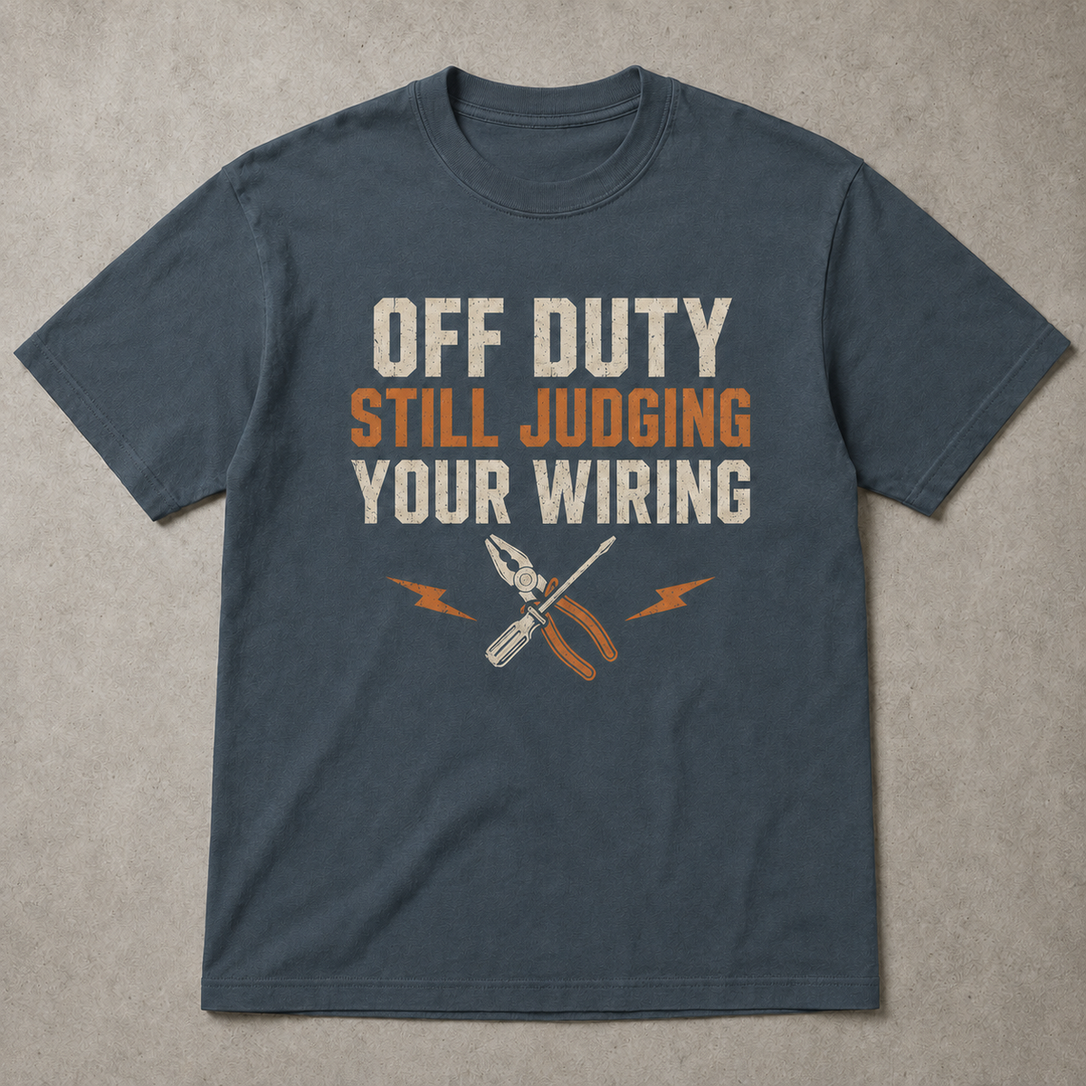 OFF DUTY. STILL JUDGING YOUR WIRING