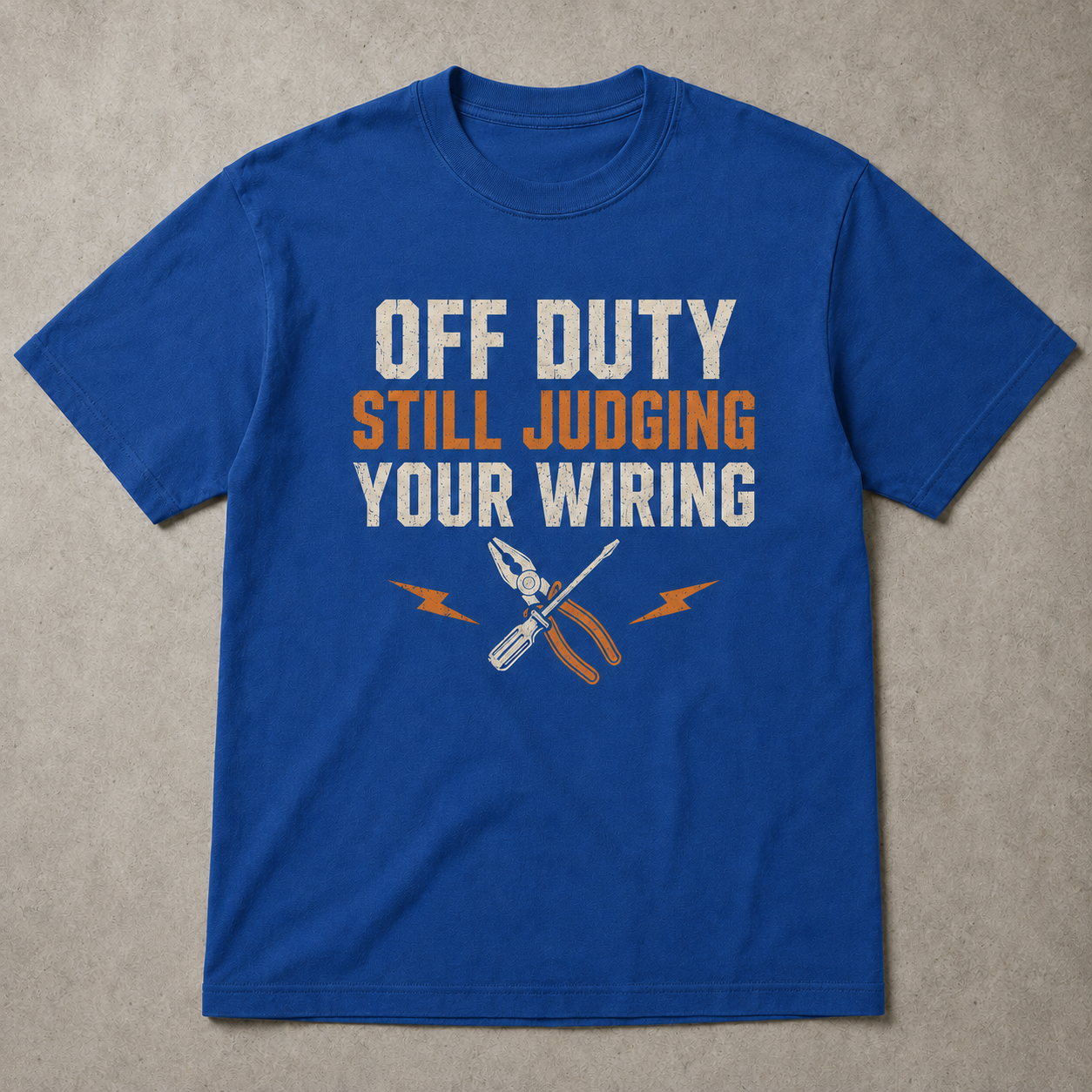 OFF DUTY. STILL JUDGING YOUR WIRING