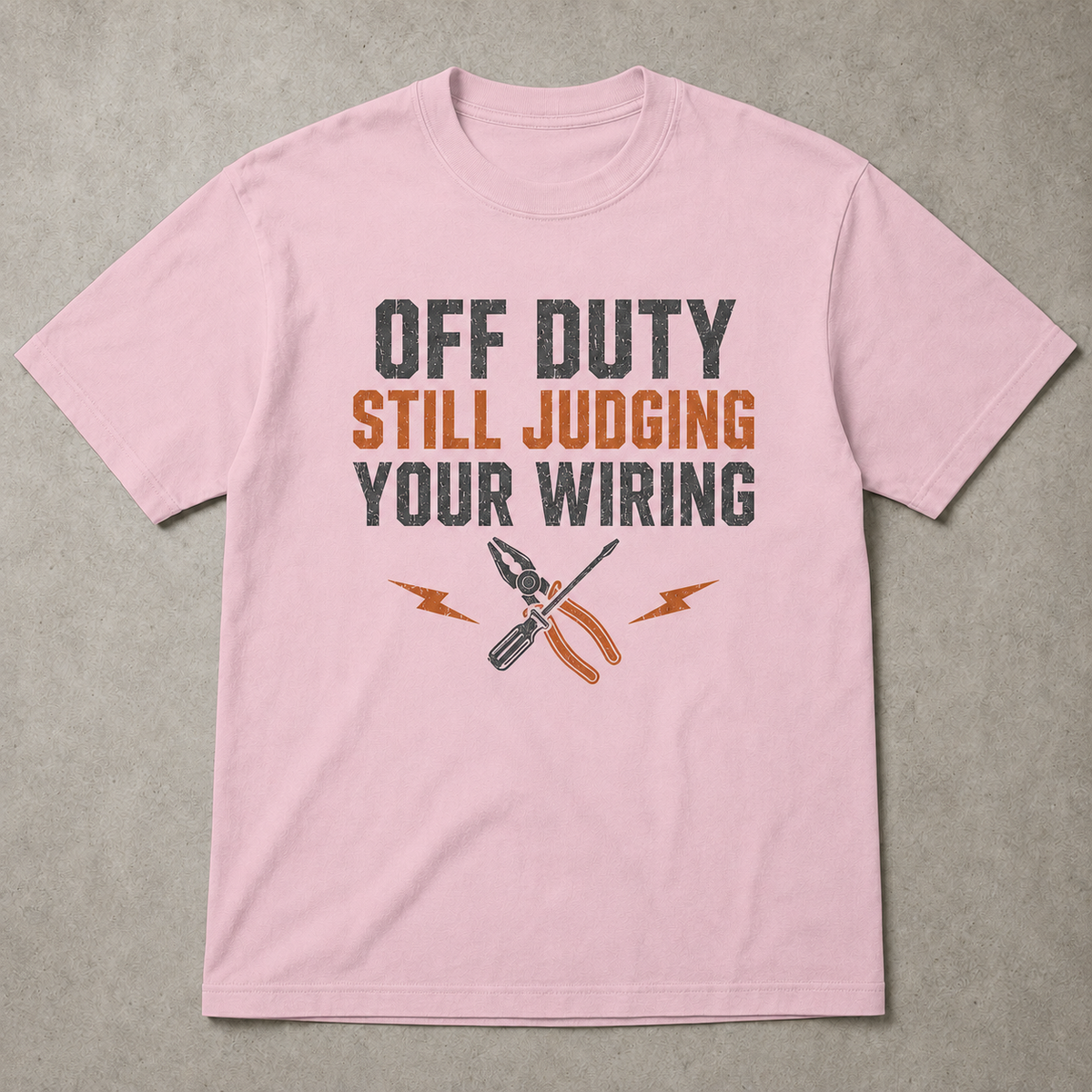 OFF DUTY. STILL JUDGING YOUR WIRING
